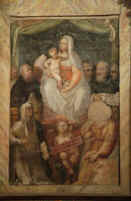 Chiesa di San Nicol - Cappella della Madonna della Comunione - Affresco di Sebastiano Flori (1572)